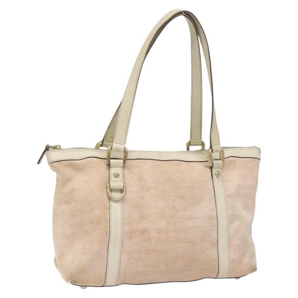 GUCCI GG Canvas Tote Bag Gold Pink - Picture 1 of 16